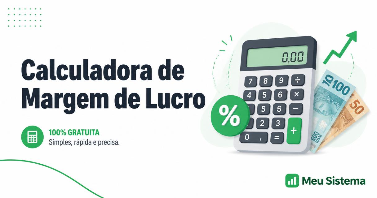 Imagem de calculadora de margem de lucro e precificação