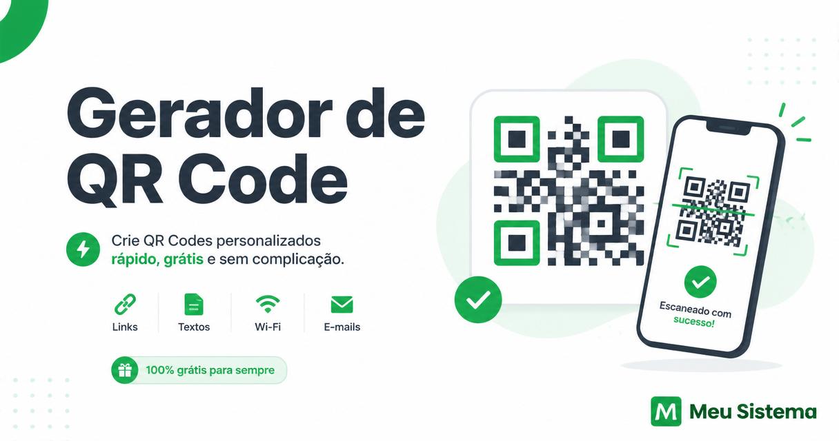 Imagem de QR Code para PIX, link e WhatsApp