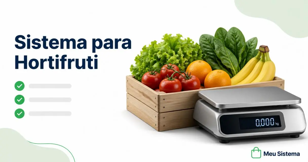 Imagem de hortifruti com sistema para pesagem, venda e estoque